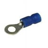 Morris 01042 Ring Terminals, Vinyl Insulated, Blue, 16-14 Wire Range, 3/8-inch Stud Size