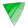 thumbnail image 2 of Zorion Garden Cleaning Leaf Rake Head Plastic 24 Tine Wide Lawn Equipment Accessory for Green, 2 of 9