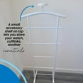thumbnail image 2 of Kings Brand Furniture Metal Valet Stand Suit Rack Clothes Rack, White, 2 of 10