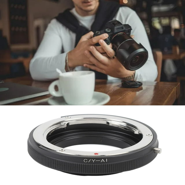 Adaptador De Montaje De Lente De Cámara, Anillo Adaptador De Lente De Cámara Posición Precisa Del Orificio Alta Precisión Ajuste Perfecto Con Cubierta Trasera Para D7500 D6500