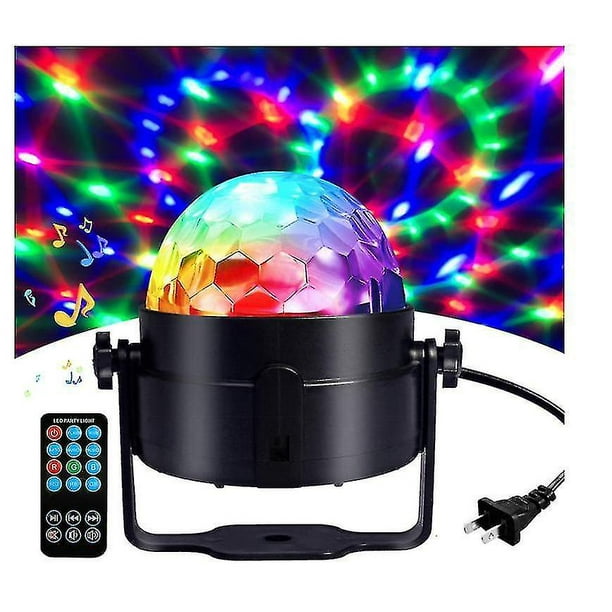 Diffuseur boule disco rotatif avec 14 modes d'éclairage