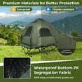 thumbnail image 4 of Patiojoy Folding 2-Person Camping Tent Cot Portable Pop-Up Tent with Sleeping Bag&Air Mattress for Outdoor Activity, 4 of 10