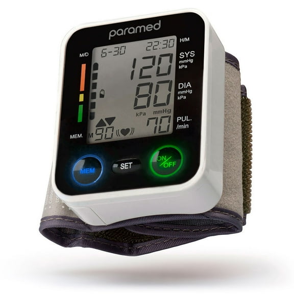 PARAMED Wrist Blood Pressure Monitor, Adjustable Blood Pressure Cuff for wrist & Carrying Case