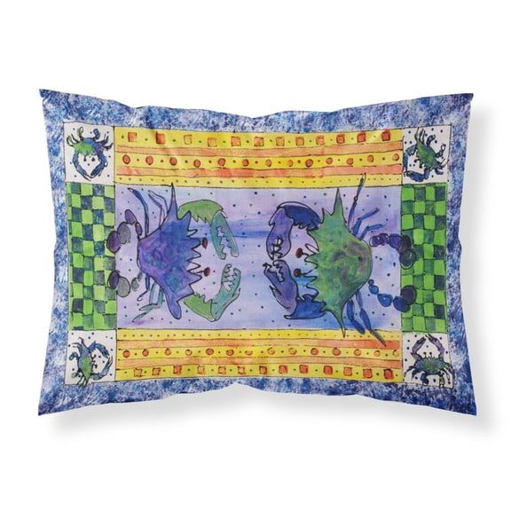 Carolines Treasures 8070PILLOWCASE Crab Fabric Standard Pillowcase Standard multicolor