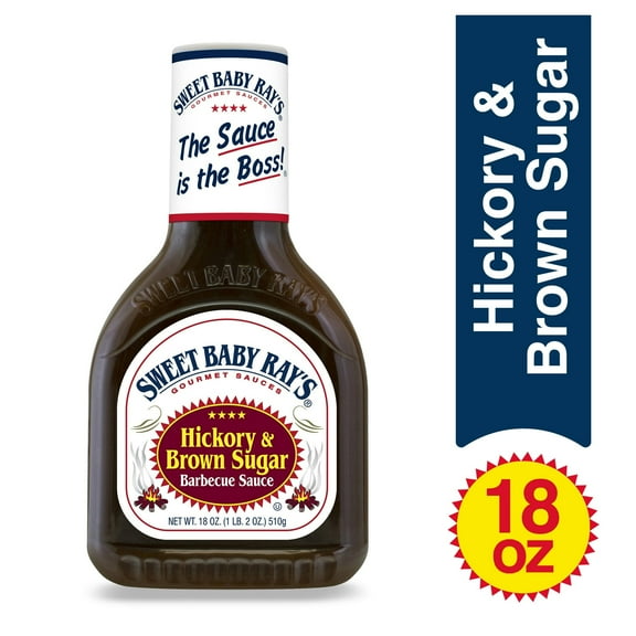 Sweet Baby Ray's Hickory & Brown Sugar Barbecue Sauce 18 oz (Pack of 6)