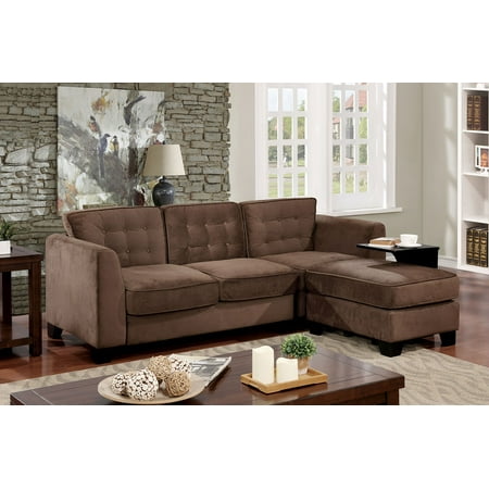 Versatile And Multifunctional Contemporary Sectional Sofa Chair Versatile And Multifunctional Contemporary Sectional Sofa Chair Ottoman W Side Table Brown Linen Couch Chaise