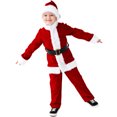 thumbnail image 3 of Conjunto de lujo de terciopelo rojo para adultos y niños, disfraz de Papá Noel para fiesta de Navidad, traje familiar, trajes clásicos de Navidad, 3 of 5