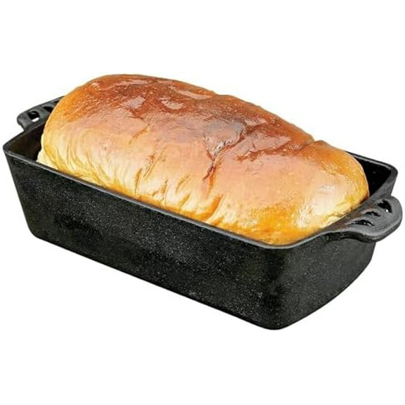 Home Seasoned Cast Iron Bread Pan