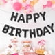 thumbnail image 4 of Black Happy Birthday Balloons Banner, 16 Inch Mylar Foil Balloon Letters Birthday Sign Banner, Reusable Birthday Balloons Kit Birthday Decorations, 4 of 4