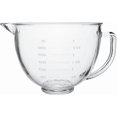 thumbnail image 1 of Glass Mixing Bowl 5 QT for KitchenAid 4.5 and 5 Quart Tilt-Head Stand Mixers, Fits Artisan KSM150, RRK150, KSM100, K45SS, KSM90, KSM95, K45, KSM110, 5KSM125 and More, 1 of 5