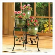 Accent Plus 39857 Country Apple Plant Stand, Multicolor,WROUGHT IRON