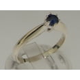 thumbnail image 2 of LBG British Made 9k White Gold Natural Sapphire Womens Engagement Ring - 33 size options - Size 6.75, 2 of 7