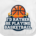 thumbnail image 4 of Inktastic I'd Rather Be Playing Basketball Boys or Girls Baby Bib, 4 of 4