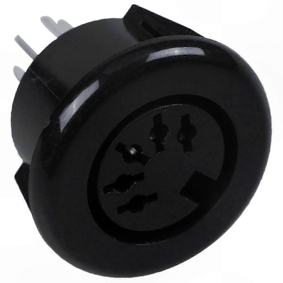 5-Pin DIN Female Panel Mount Connector for Keyboard Cable Adapter