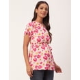 thumbnail image 6 of Moomaya Women's Printed One Shoulder Casual Top, Regular Fit Peplum Short Top, 6 of 8