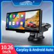 thumbnail image 2 of 10.26 Inch CarPlay Android Auto Dash Cam Multimedia Video Player GPS Touch Screen Mirror Link BT FM AUX For Rear View Camera, 2 of 5