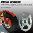 thumbnail image 4 of 420 Chain Sprocket Mini Bike Sprocket 50 Tooth 40mm Bore Fit for Coleman BT200X CT200U CT200U-EX Baja Warrior MB165 MB200 TrailMaster Massimo KT196 196cc 200cc 6.5hp Powersports Go Kart Spare Parts, 4 of 9