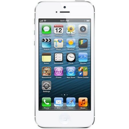 Straight Talk Apple iPhone 5 64GB White Prepaid Smartphone