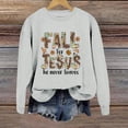 thumbnail image 2 of Huaizzzy T-Shirt à Manches Longues pour Femmes, Col Rond, Imprimé, Fermeture Éclair devant, Chandails en Molleton de Noël Décontractés, 2 of 4