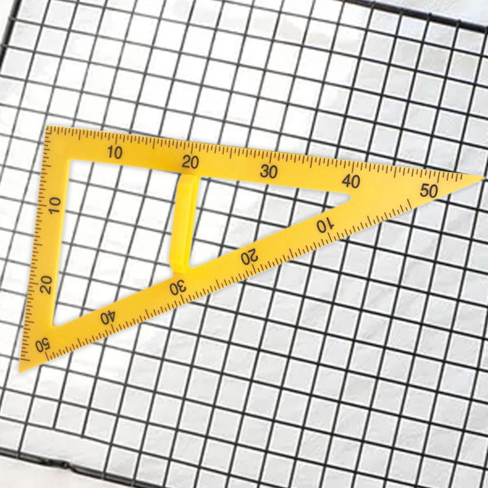 Règle Géométrie Grand Format Pour Tableau – Triangle 45°, 60°, Rapporteur, Compas, Grands Chiffres, Pour Enseignants - 10