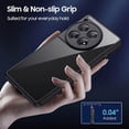 thumbnail image 4 of OnePlus 12R Case, Clear Non-Yellowing Shockproof Bumper Case with Camera Cover for One Plus 12R, Slim Thin Yet Military Grade Drop Proof Silicone Phone Case, 4 of 7