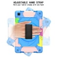 thumbnail image 3 of Dteck Shoulder Strap Case for Samsung Galaxy Tab A7 10.4" SM-T500 T505 (2020 Released) 10.4-inch,Shockproof Armor Rubber Hybrid 3-Layer Protection Back Cover without Screen Protector,Blue+Rainbow, 3 of 6