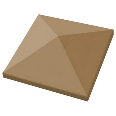 Alieon 10x10 FT Gazebo Replacement Canopy Top Single Tier Canopy Top Cover (Tan)