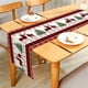 thumbnail image 3 of Christmas Reindeers Santa Red Black Buffalo Check Decorative Table Runner for Home Dining Table Festival Party Multiple Size, 3 of 4