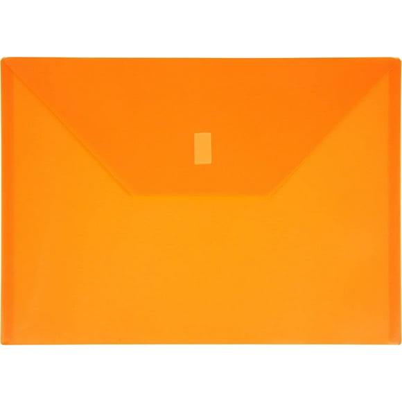 Lion Design-R-Line Poly Envelope, 9-3/8 X 13-Inch, Transparent Orange, 1 Envelope (22080-OR)