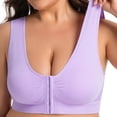 thumbnail image 6 of FAZVAOO Women's Sports Bras,Wireless Mesh Front Closure Bra with Running Yoga,Size L-5XL, 6 of 6