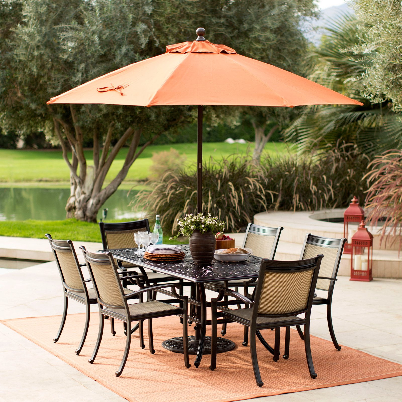 heavy duty wind resistant patio umbrella