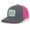 Flamingo Squad, variant on Cash Cow Hat Farm Animal Embroidered Mesh Back Trucker Hat, Silver/White