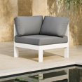 thumbnail image 2 of Meridian Furniture Nizuc Grey Outdoor Patio Corner Chair, 2 of 8