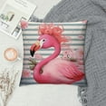 thumbnail image 2 of GOSMITH  Beautiful Flamingo Set of  Pillow Covers  Cushion Case Outdoor Sofa Throw Pillows Cover for Couch Living Room Bed Indoors Home Decor, 2 of 5