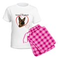 thumbnail image 5 of CafePress - German Shepherd Women's Light Pajamas - Women's Short Sleeve Print T-Shirt and Pants Light Cotton Pajama Set, 5 of 7