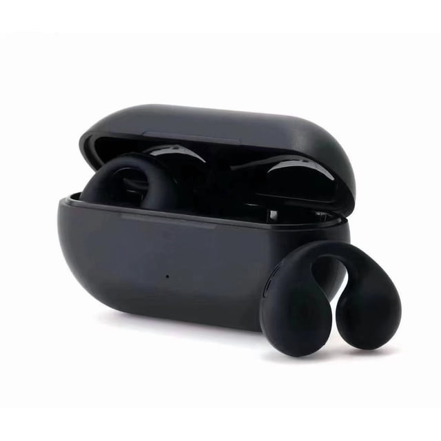 Auriculares de Conducción Ósea TWS 5.4, Clip-on Inalámbricos, Sin Inserción en el Oído, Alta Duración de Batería, para Deportes, Sonido HIFI