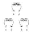 thumbnail image 3 of maskred 1/2/3/5 2021 New Fake Nose Ring Alloy Nose Hoop Septum Rings For Metal color 3PCS, 3 of 6