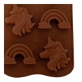 thumbnail image 4 of Molde para Chocolate Mainstays de Silicón Diseño de Unicornios y Arcoíris, 4 of 4