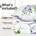 thumbnail image 2 of Hitime 4PC Deep Pocket Full Sheet Set Fit 14", Breathable Microfiber Super Soft Full Size Sheet Set, Luxury Hotel Style Home Decor Full Bed Sheet Set, Gift for Women, Men, 2 of 9