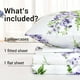 thumbnail image 2 of HITIME Juego de Sábanas Tamaño Matrimonial 4 Piezas Incluye 1 Sábana Plana, 1 Ajustable & 2 Funda de Almohada, Suave Microfibra de Poliéster, Diseño Estampado Moderno Fresco y Transpirable, 2 of 9