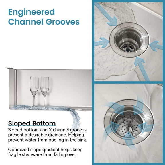 Boyuevi Stainless Steel Kitchen Sink, 30″x19″ Drop In Single Bowl, Undermount Handmade Sink in Brushed Nickel, with US Standard Drain and Hook, LS-SSBR05