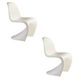 thumbnail image 1 of Heavenly Collection White Plastic Kids Chairs SET OF 2, 1 of 4
