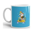 thumbnail image 2 of Santa Claus Riding a Scooter Yankee Swap Coffee Tea Ceramic Mug Office Work Cup Gift 15 oz, 2 of 3