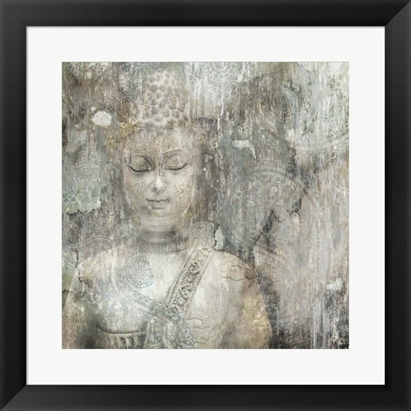 Buddha by Edward Selkirk, Framed Wall Art, 19.5W x 19.5H