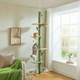 thumbnail image 4 of PAWZ Road Tall Cat Tree Cactus Floor to Ceiling Cat Tower 95-108" Sisal Scratching Post for Indoor Cats, 4 of 12