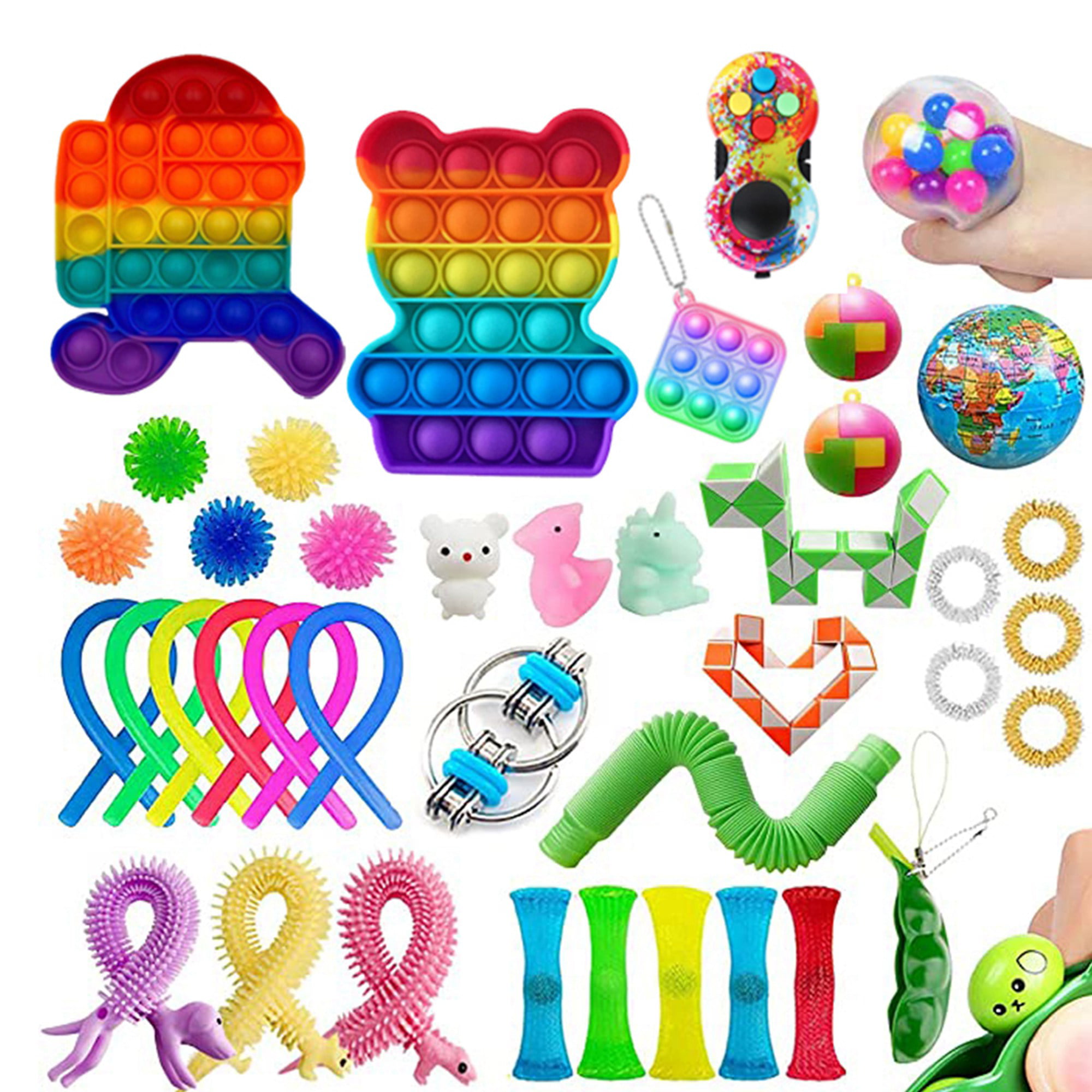 32 Pack Fidget Toys Sensory Set Tools Bundle Hand Stress Relief Kids Adults Toy 