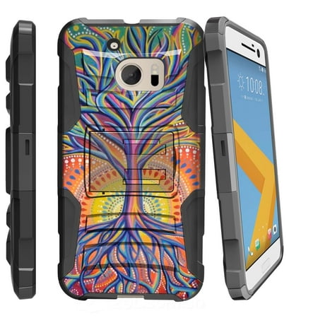 Case for HTC One M10 | HTC 10 [ Clip Armor Series ] Holster & Belt Clip Dual-layer Combo w/ Built-in Kickstand - Colorful