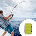 thumbnail image 3 of braveheart Fishing Box Storage Tackle Lure Bait Double-sided Container Compartments Organizer Backpack Tools Accessory Capacity Green Yellow, 3 of 6