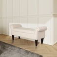 thumbnail image 4 of Kathy Roll Arm Entryway Accent Bench Sky Neutral, 4 of 9