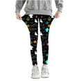 thumbnail image 2 of Girls Performance Capris Leggings Leggings for Girls Soft Comfortable Leggings for Kids In 3-8 Years Ankle Length Girls Printed Leggings Multicolor 4 Years, 2 of 5